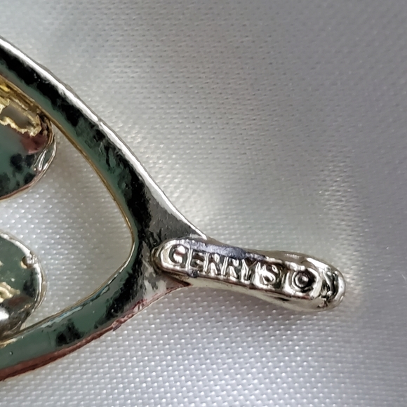 ❤HOST PIC❤ Symbol Of Double Luck, Vintage Brooch Signed Gerry's Clover - Picture 5 of 7